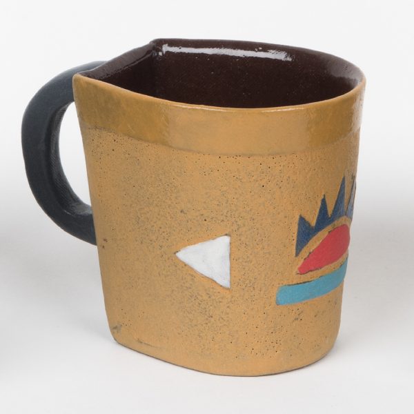 tasse à expresso en céramique motifs zoulous - expresso cup in ceramic with zulu motifs - isiqhaza | mahatsara