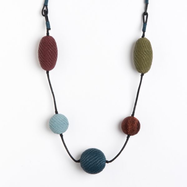 collier cocoon fil de téléphone - necklace cocoon telephone wire | mahatsara