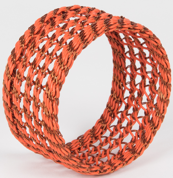 bracelet fil de téléphone fil de cuivre telephone wire copper wire